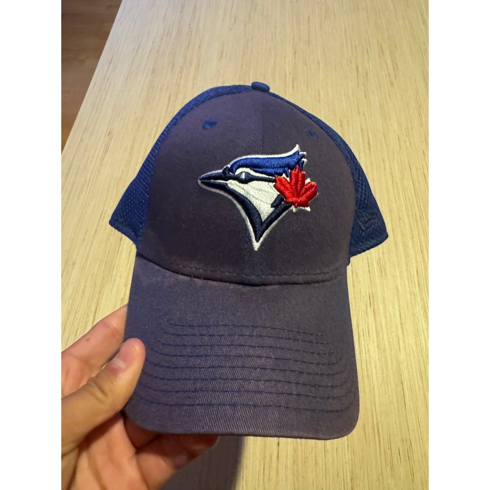 New Era 39THIRTY Toronto Blue Jays Hat Mens Large-XLarge Blue Mesh Stretch 47
